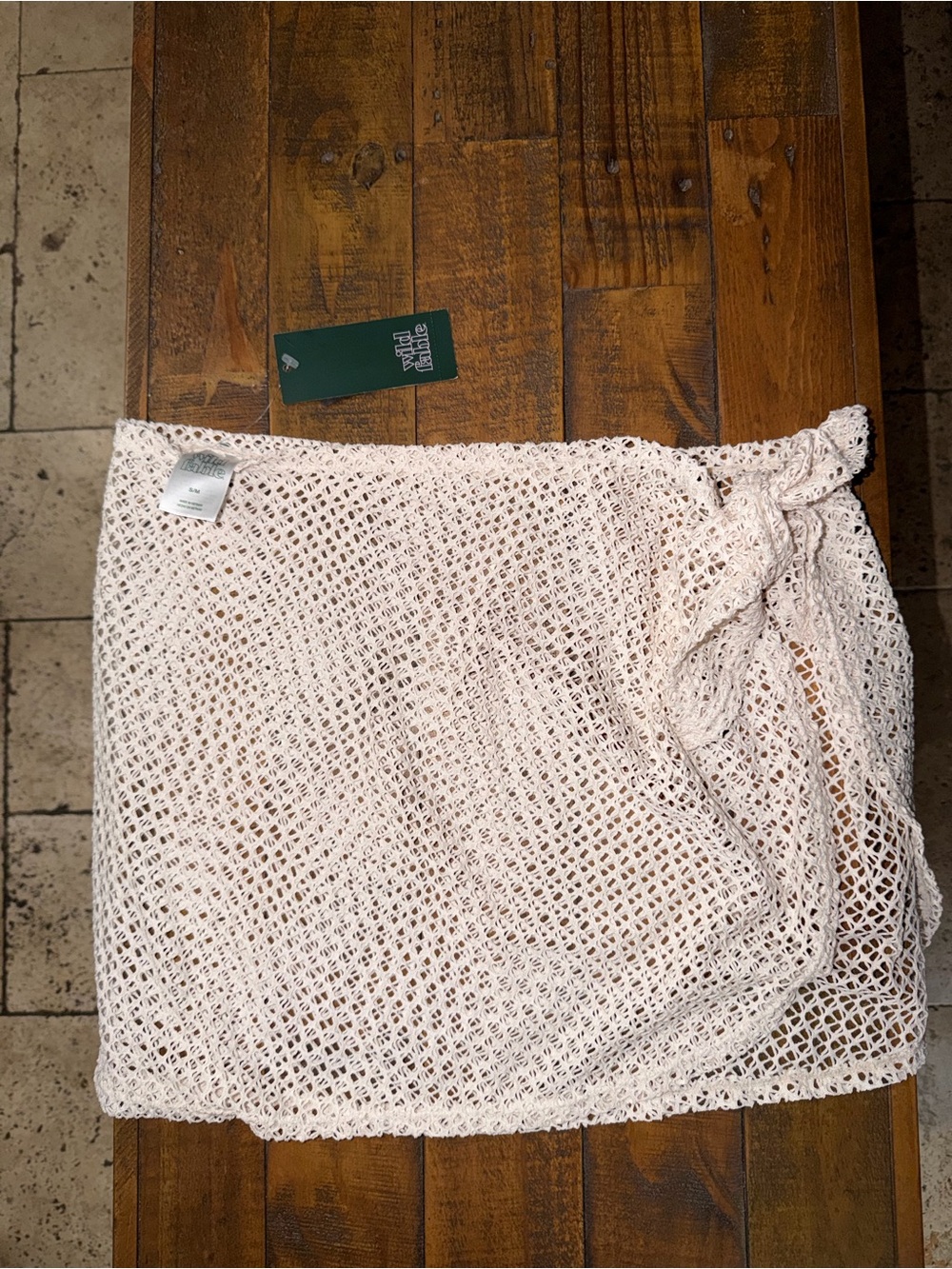Target Women's Pink Crochet Swim Cover-Up Skirt